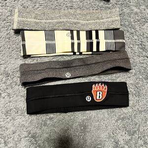 Lululemon Headband Hair Lot Black Gray